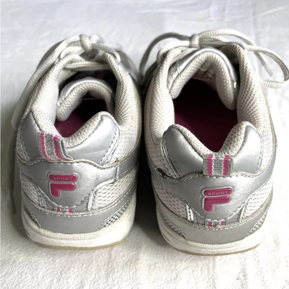 FILA Walk-N-Sculpt Rocker Shoes Sz. 7M US, Silver/Pink, Leather/Mesh, Walking - Picture 4 of 12